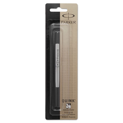 Refill for Parker Roller Ball Pens, Medium Conical Tip, Black Ink-(PAR1950323)