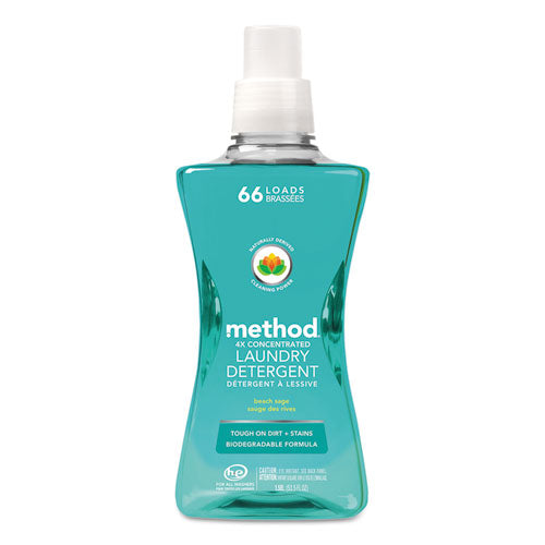 4X Concentrated Laundry Detergent, Beach Sage, 53.5 oz Bottle-(MTH01489EA)