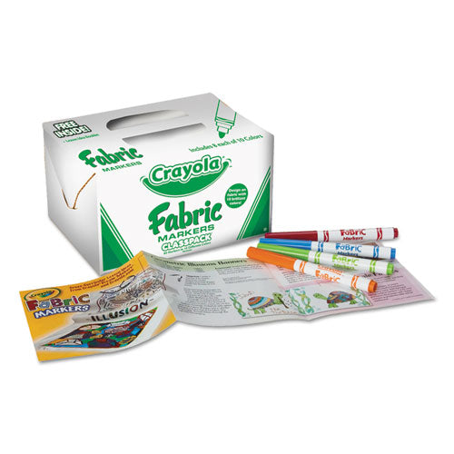 Fabric Marker Classpack, Broad Bullet Tip, Assorted Colors, 80/Set-(CYO588215)