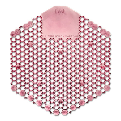 Wave 3D Urinal Deodorizer Screen, Spiced Apple Scent, Red, 10/Box-(FRS3WDS60SAP)