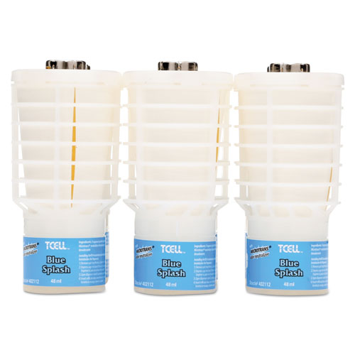 TCell Microtrans Odor Neutralizer Refill, Blue Splash, 48 mL, 6/Carton-(RCP402112)