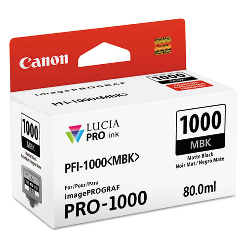 0545C002 (PFI-1000) Lucia Pro Ink, Matte Black-(CNM0545C002)