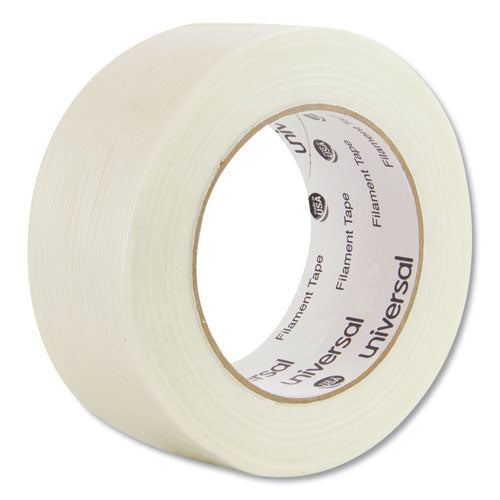 350# Premium Filament Tape, 3" Core, 48 mm x 54.8 m, Clear-(UNV31648)