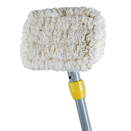 Wall-Washer Kit, 9 x 5 White Cotton Head, 60" Gray Aluminum Handle-(RCPS226)