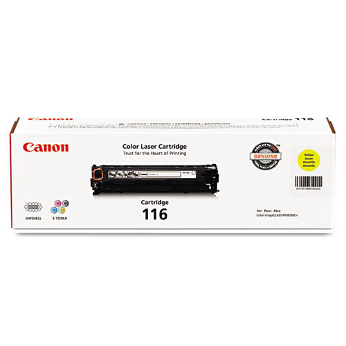 1977B001 (116) Toner, 1,500 Page-Yield, Yellow-(CNM1977B001)