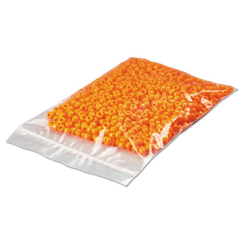 Reclosable Poly Bags, Zipper-Style Closure, 2 mil, 4" x 4", Clear, 1,000/Carton-(UNV2MZ44)