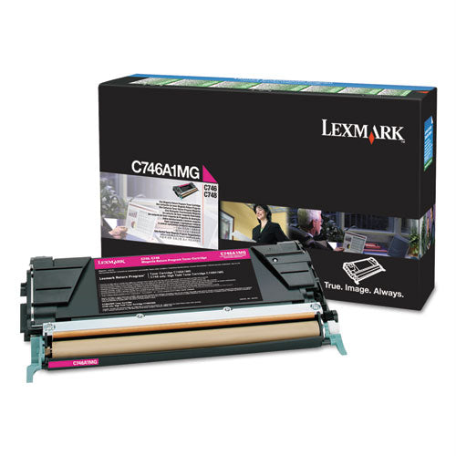 C746A1MG Return Program Toner, 7,000 Page-Yield, Magenta-(LEXC746A1MG)