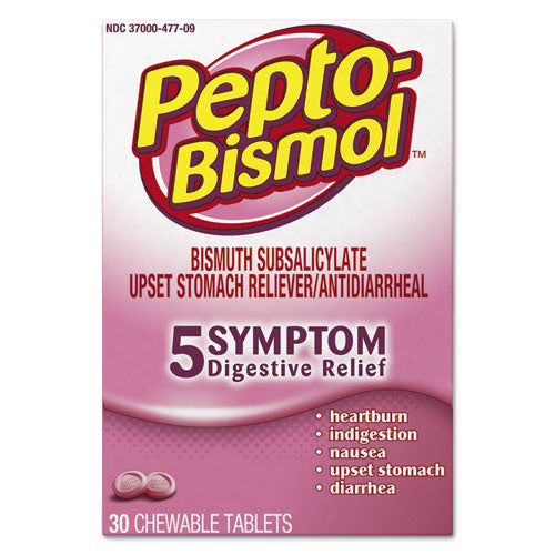 Chewable Tablets, Original Flavor, 30/Box, 24 Box/Carton-(PGC03977)