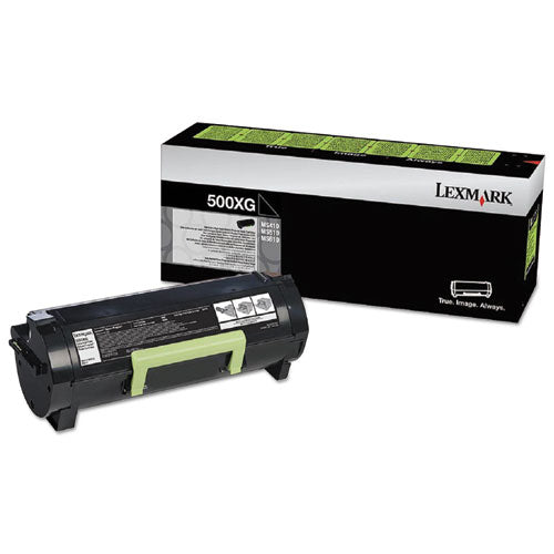 50F0X0G High-Yield Toner, 10,000 Page-Yield, Black-(LEX50F0X0G)