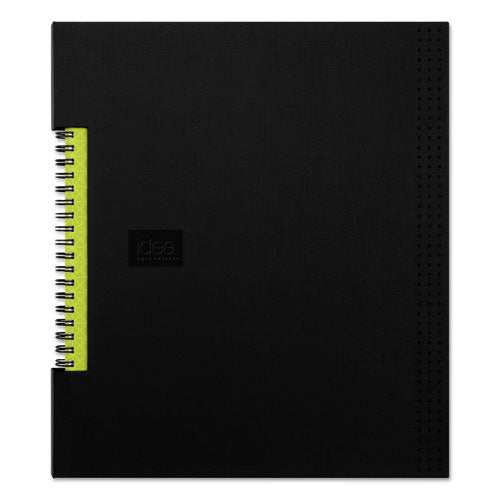 Idea Collective Professional Wirebound Hardcover Notebook, 1-Subject, Medium/College Rule, Black Cover, (80) 11 x 8.5 Sheets-(TOP56895)