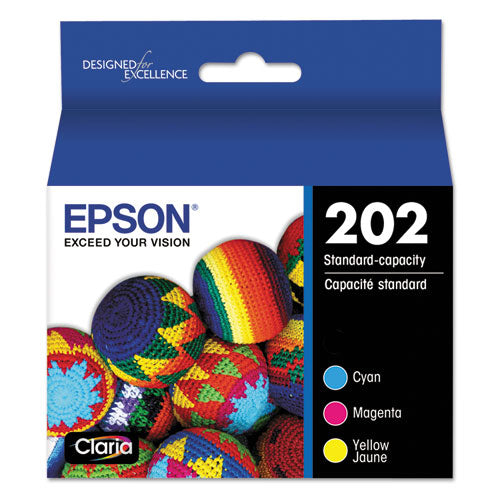T202520-S (202) Claria Ink, 165 Page-Yield, Cyan/Magenta/Yellow-(EPST202520S)