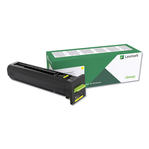 72K1XY0 Return Program Unison Extra High-Yield Toner, 22,000 Page-Yield, Yellow-(LEX72K1XY0)
