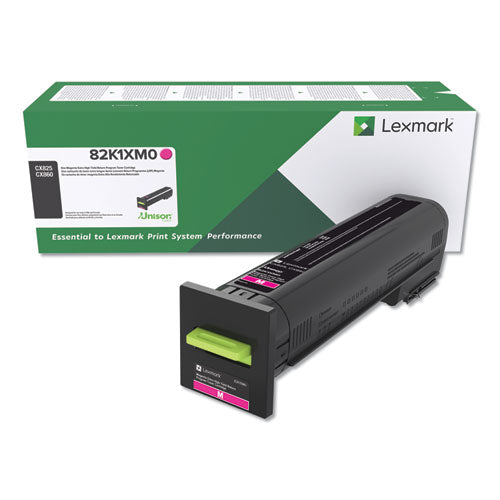 82K1XM0 Return Program Unison Extra High-Yield Toner, 22,000 Page-Yield, Magenta-(LEX82K1XM0)