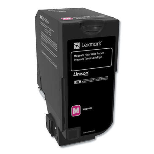 84C1HM0 Return Program Unison High-Yield Toner, 16,000 Page-Yield, Magenta-(LEX84C1HM0)