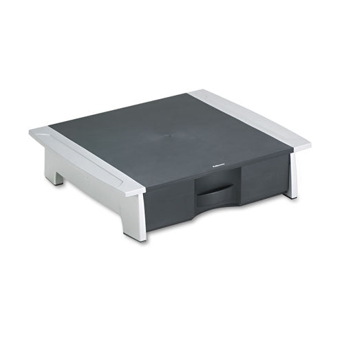 Office Suites Printer/Machine Stand, 21.25 x 18.06 x 5.25, Black/Silver-(FEL8032601)
