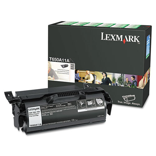 T650A11A Return Program Toner, 7,000 Page-Yield, Black-(LEXT650A11A)