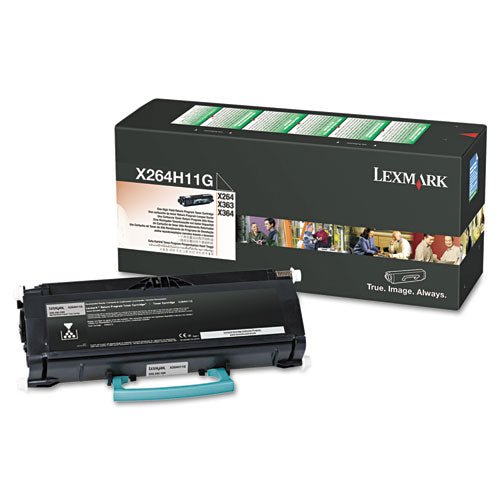 X264H11G Return Program High-Yield Toner, 9,000 Page-Yield, Black-(LEXX264H11G)