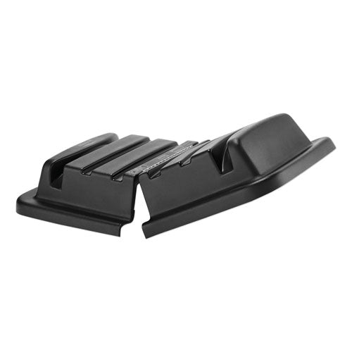 Hinged Dome Lid for Cube Truck, Black-(RCP461300BLA)