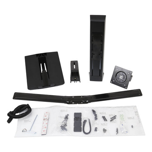 Monitor Riser, For 24" Monitors, 30 Degree Tilt, Black, Supports 16 lb-(ERG97933085)