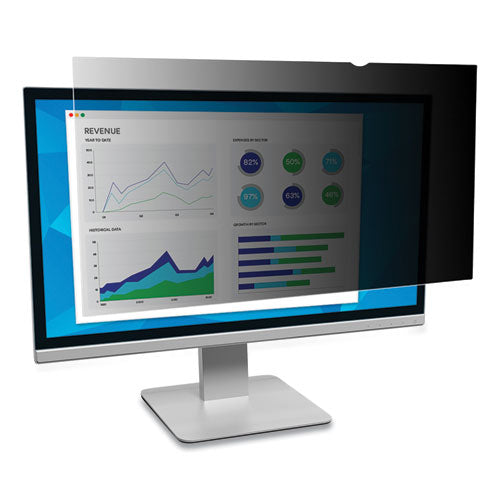 Frameless Blackout Privacy Filter for 18.5" Widescreen Flat Panel Monitor, 16:9 Aspect Ratio-(MMMPF185W9B)