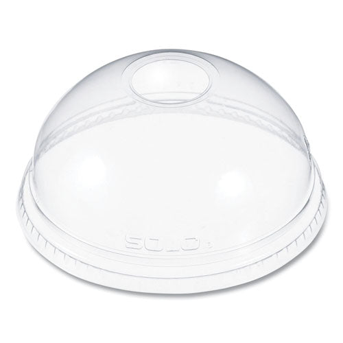 Ultra Clear Dome Cold Cup Lids, Fits 16 oz to 24 oz Cups, PET, Clear, 100/Pack-(DCCDLR626PK)