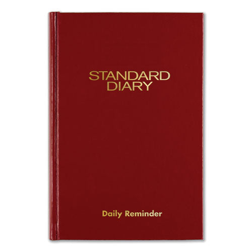 Standard Diary Daily Reminder Book, 2023 Edition, Medium/College Rule, Red Cover, (201) 7.5 x 5.13 Sheets-(AAGSD38713)