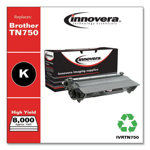 Remanufactured Black High-Yield Toner, Replacement for TN750, 8,000 Page-Yield-(IVRTN750)