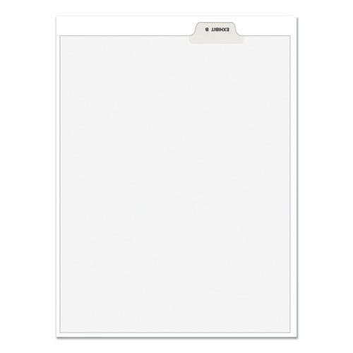 Avery-Style Preprinted Legal Bottom Tab Divider, 26-Tab, Exhibit B, 11 x 8.5, White, 25/PK-(AVE11941)