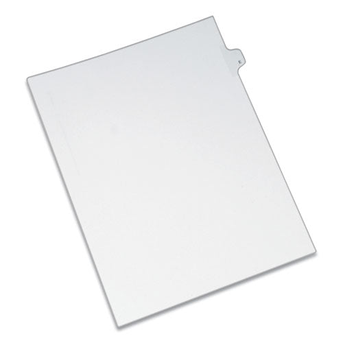 Preprinted Legal Exhibit Side Tab Index Dividers, Allstate Style, 26-Tab, E, 11 x 8.5, White, 25/Pack-(AVE82167)