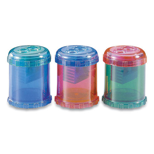 Manual Pencil and Crayon Sharpener, Randomly Assorted Colors-(ACM12202)