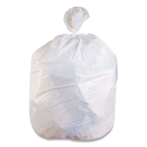 Linear Low-Density Can Liners, 33 gal, 0.74 mil, 33" x 39", White, 150/Carton-(CWZ814876)