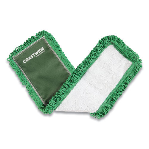 Looped-End Dust Mop Head, Microfiber, 24 x 5, Green-(CWZ24418775)