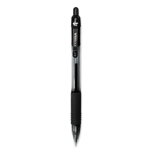Z-Grip Ballpoint Pen, Retractable, Medium 0.7 mm, Black Ink, Black Tinted Barrel, 30/Pack-(ZEB25130)
