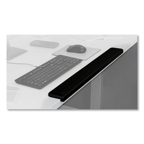 Gel Wrist Rest for Standing Desks, 30.13 x 3.25, Black-(MMMWR200B)