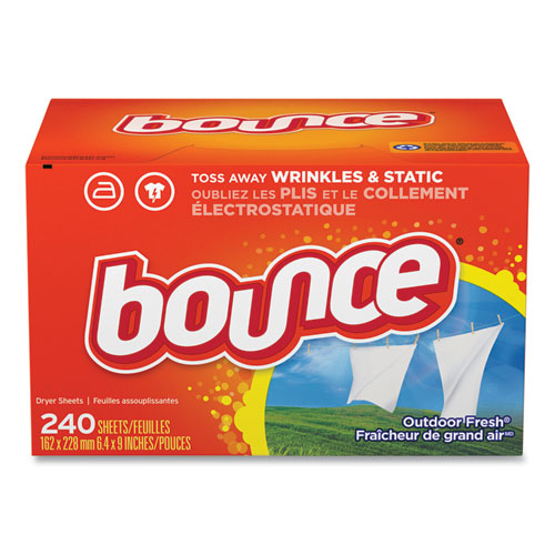 Fabric Softener Sheets, Outdoor Fresh, 240 Sheets/Box-(PGC07312)