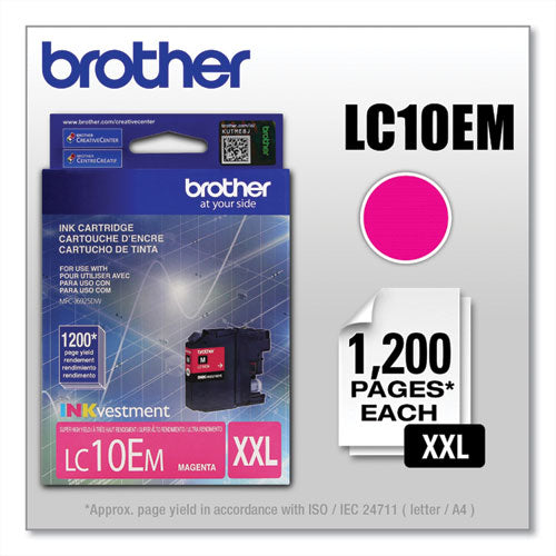 LC10EM INKvestment Super High-Yield Ink, 1,200 Page-Yield, Magenta-(BRTLC10EM)