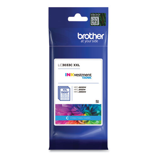 LC3033C INKvestment Super High-Yield Ink, 1,500 Page-Yield, Cyan-(BRTLC3033C)
