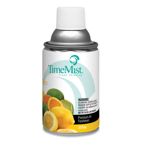 Premium Metered Air Freshener Refill, Citrus, 6.6 oz Aerosol Spray, 12/Carton-(TMS1042781)