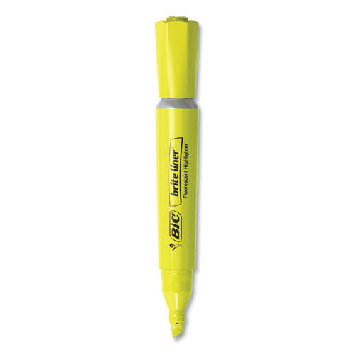 Brite Liner Tank-Style Highlighter Value Pack, Assorted Ink Colors, Chisel Tip, Assorted Barrel Colors, 36/Pack-(BICBLMG36AST)