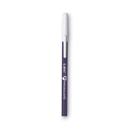 PrevaGuard Ballpoint Pen, Stick, Medium 1 mm, Blue Ink/Blue Barrel, Dozen-(BICGSAM11BE)