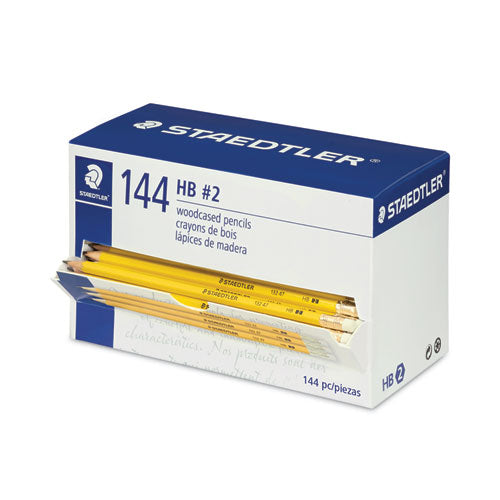Woodcase Pencil, HB (#2), Black Lead, Yellow Barrel, 144/Pack-(STD13247C144A6)