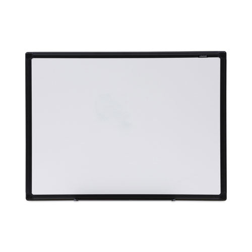 Design Series Deluxe Dry Erase Board, 24 x 18, White Surface, Black Anodized Aluminum Frame-(UNV43630)