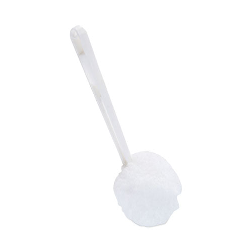 Deluxe Bowl Mop, 10" Handle, 2" Mop Head, White, 25/Carton-(BWK00160)