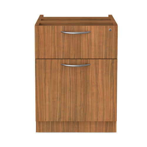 Alera Valencia Series Hanging Pedestal File, Left/Right, 2-Drawer: Box/File, Legal/Letter, Modern Walnut,15.63 x 20.5 x 19.25-(ALEVA552222WA)