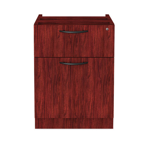 Alera Valencia Series Hanging Pedestal File, Left/Right, 2-Drawers: Box/File, Legal/Letter, Mahogany, 15.63" x 20.5" x 19.25"-(ALEVA552222MY)