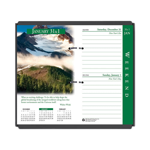 Earthscapes Desk Calendar Refill, Nature Photography, 3.5 x 6, White/Multicolor Sheets, 2023-(HOD417)