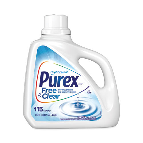 Free and Clear Liquid Laundry Detergent, Unscented, 150 oz Bottle, 4/Carton-(DIA05020)