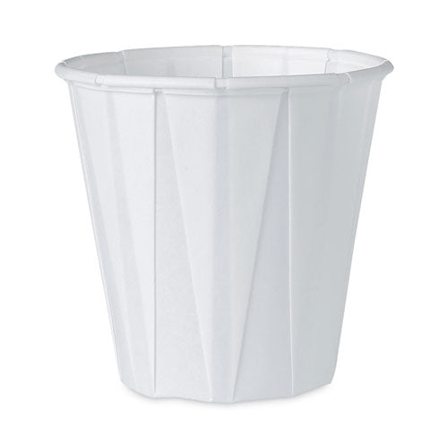 Paper Medical and Dental Treated Cups, 3.5 oz, White, 100/Bag, 50 Bags/Carton-(SCC450)