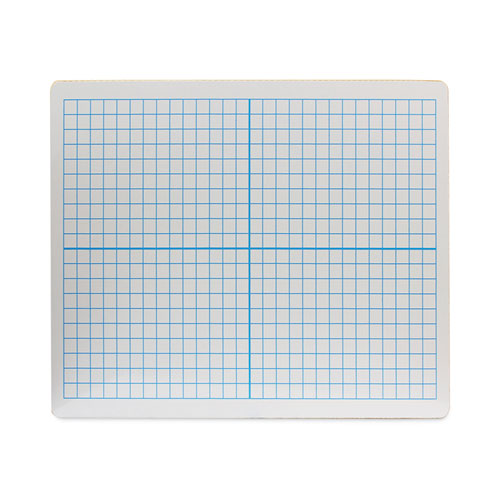 Graphing Two-Sided Dry Erase Board, 12 x 9, White Surface, 12/Pack-(FLP11200)
