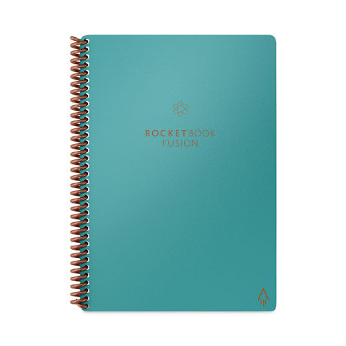 Fusion Smart Notebook, Seven Assorted Page Formats, Teal Cover, (21) 8.8 x 6 Sheets-(RKBEVRFERCCCEFR)